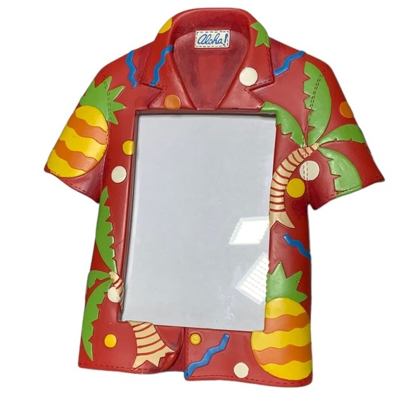 Hawaiian Shirt Photo Picture Frame Portrait Orientation For 3 1/2" X 5" Photo - Picture 10 of 15